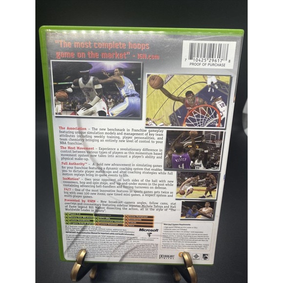 ESPN NBA 2K5 (Microsoft Xbox, 2004) Complete with Game, Disc and Manual - Picture 3 of 7